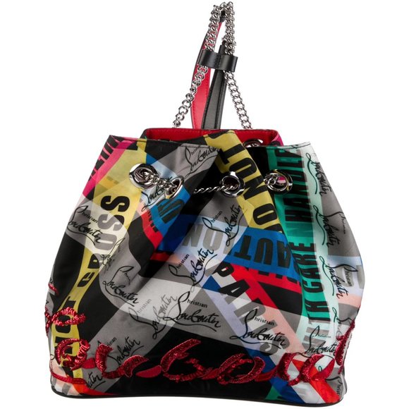 Christian Louboutin Logo Chain-Link Backpack - Picture 2 of 6
